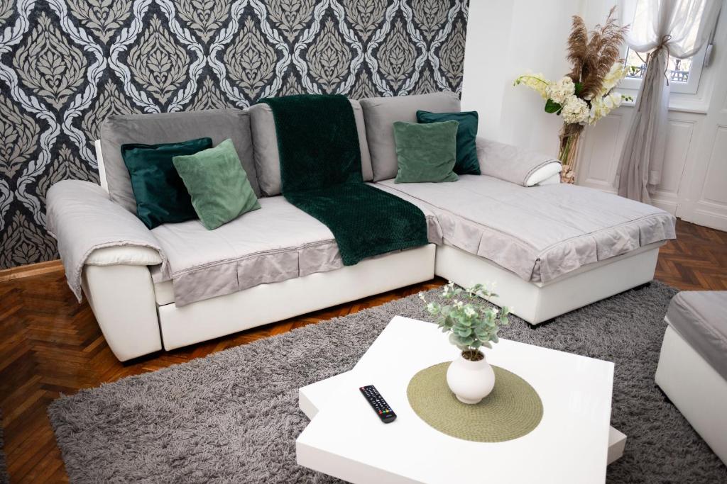 Posezení v ubytování Apartment Primula