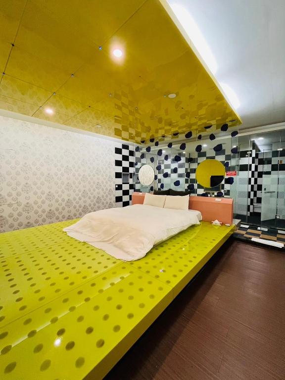 Postel nebo postele na pokoji v ubytování Walker Motel