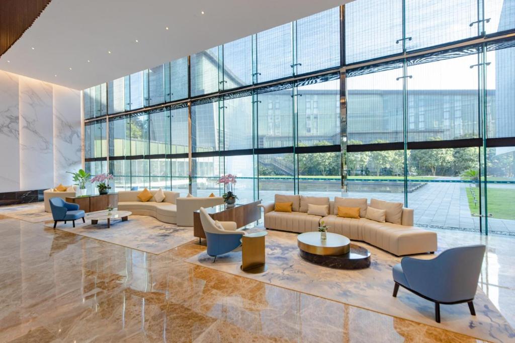 Posezení v ubytování UrCove by Hyatt Shanghai Pudong East