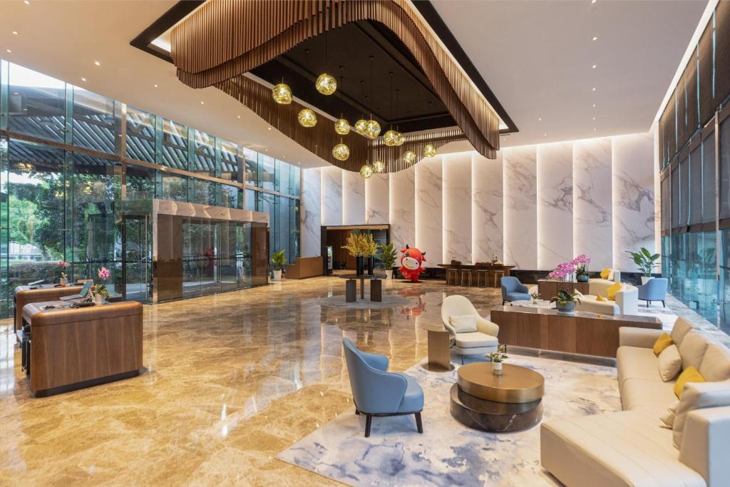 Posezení v ubytování UrCove by Hyatt Shanghai Pudong East
