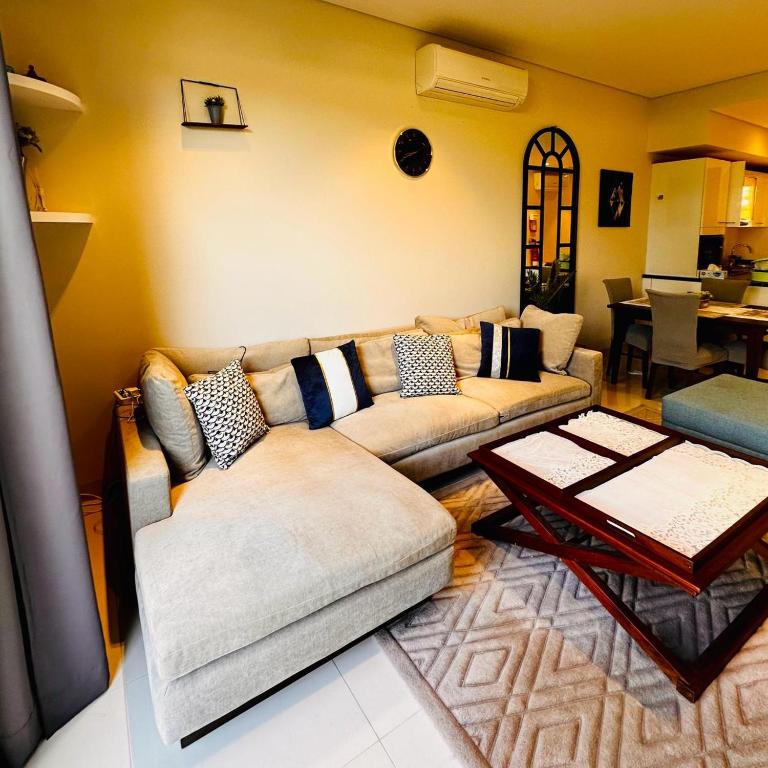 Posezení v ubytování Hawana Salalah luxury 1BR TH with private pool