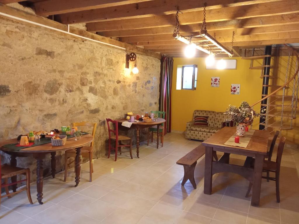 Posezení v ubytování Chambres d'hôtes Les cabris