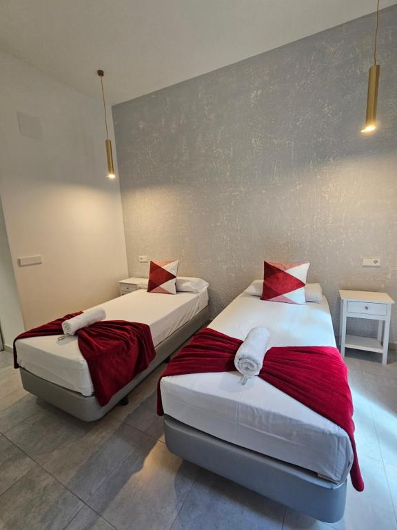Cama o camas de una habitación en Casa Lemus