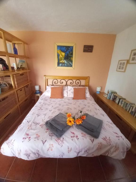 Postel nebo postele na pokoji v ubytování Vine Ridge Studio and Apartment