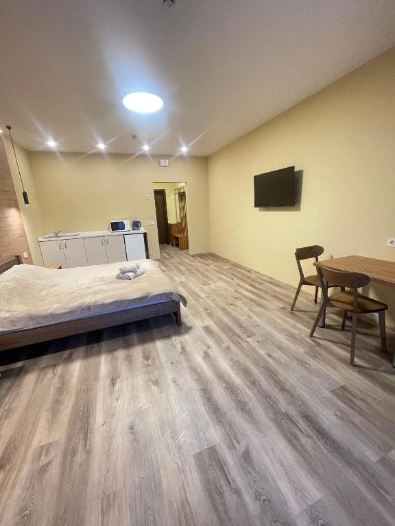 TV a/nebo společenská místnost v ubytování Pierre Apartments