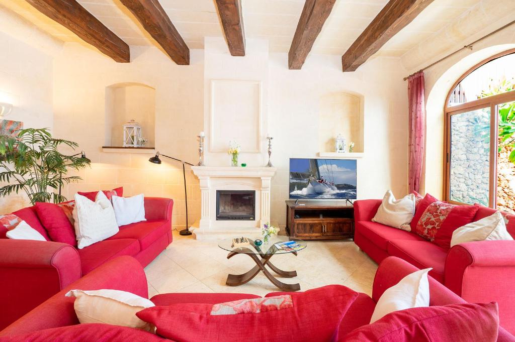 TV a/nebo společenská místnost v ubytování Levecca 2 Holiday Home