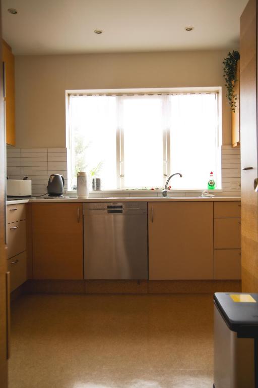 Kuchyň nebo kuchyňský kout v ubytování Setrið Guesthouse