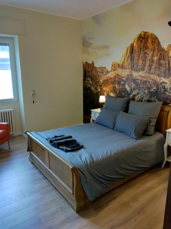 Postel nebo postele na pokoji v ubytování Milan Rho Fiera Cornaredo apartment