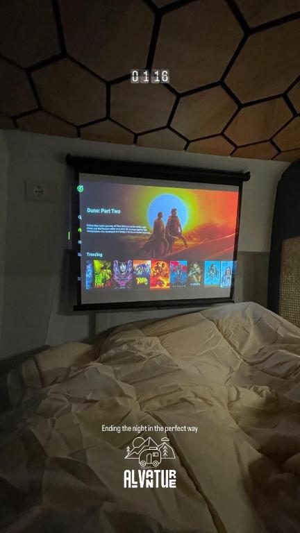 Postel nebo postele na pokoji v ubytování ALvanTURE Premium Camper