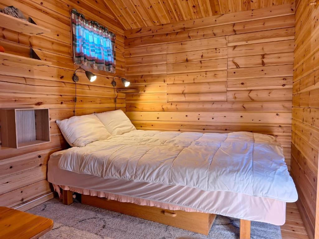 Postel nebo postele na pokoji v ubytování Sam Arctic