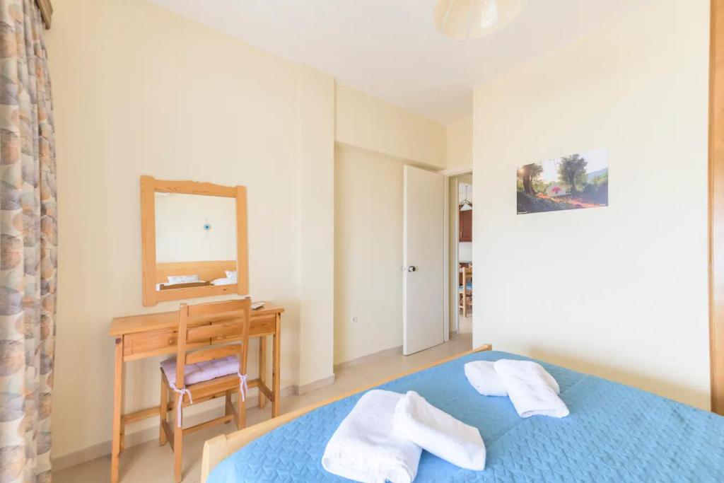 Posteľ alebo postele v izbe v ubytovaní Family Seaview Balconies Hilda Home 90