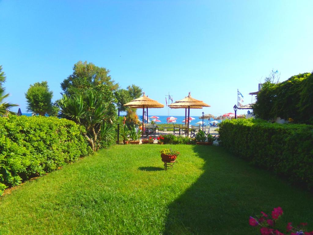 Zahrada ubytování Katerina Seaside Studios