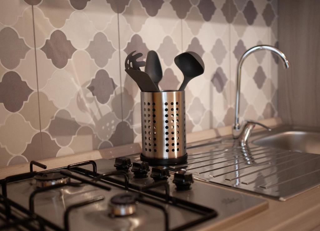 Η κουζίνα ή μικρή κουζίνα στο Ciao Appartamenti Centro Paese