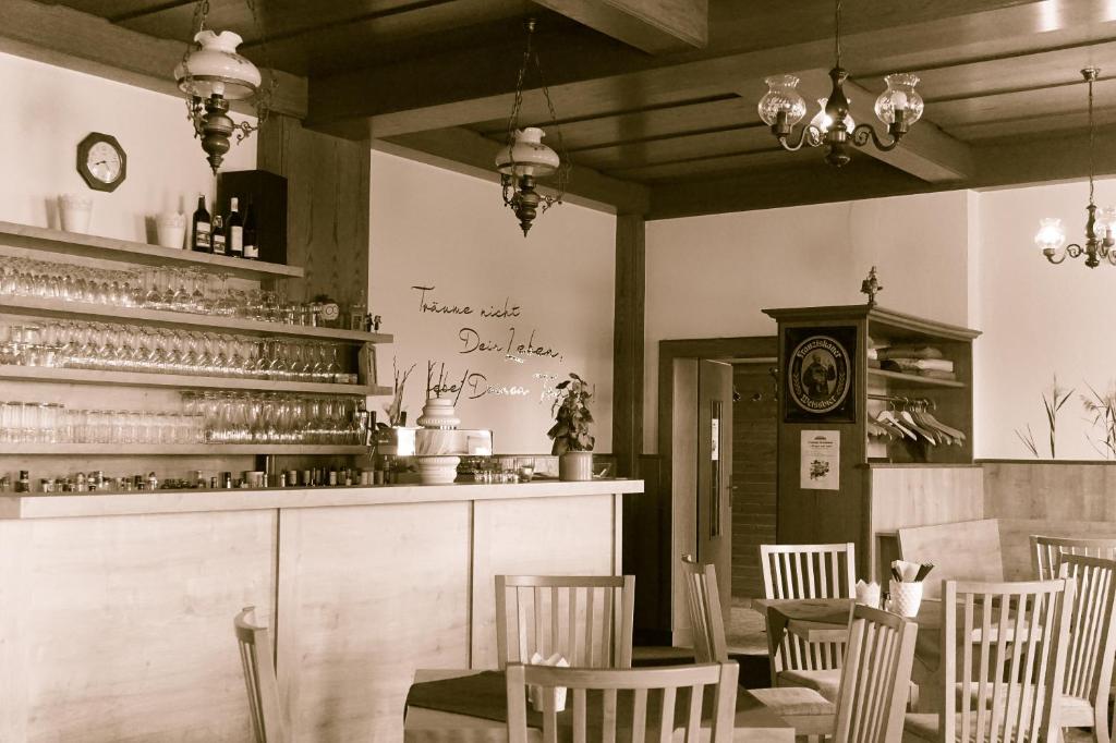 Lounge nebo bar v ubytování Landgasthof Dittersdorfer Höhe