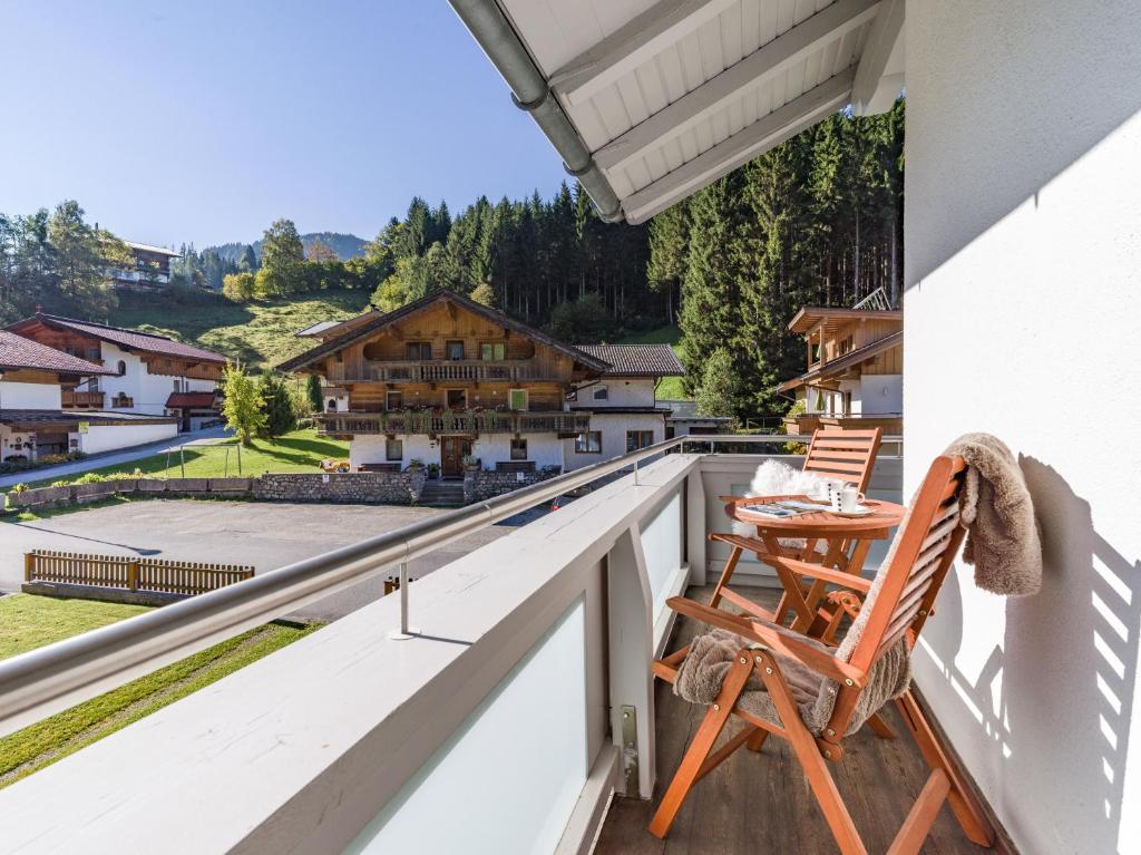 Balkón alebo terasa v ubytovaní Silber Lodge im Wiesenstein