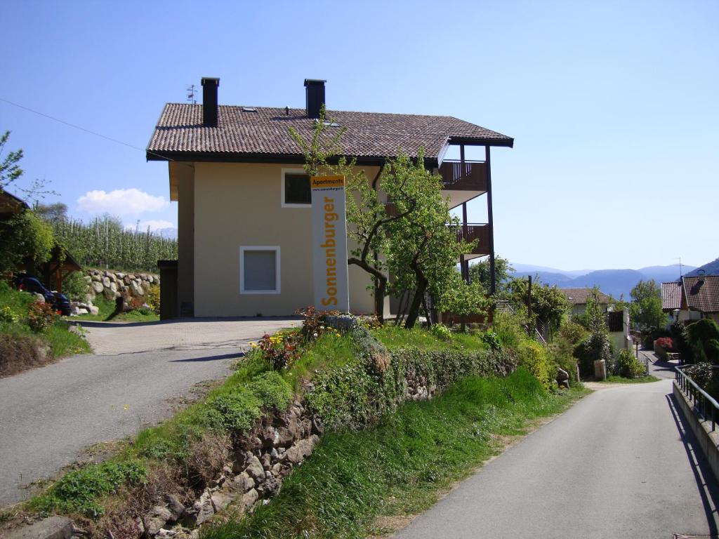 a small house on the side of a road at Residence Sonnenburger in Parcines