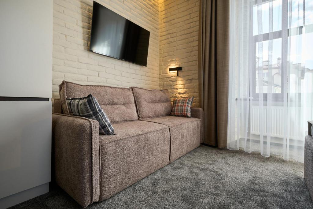 Posezení v ubytování FIMKA Apart Hotel