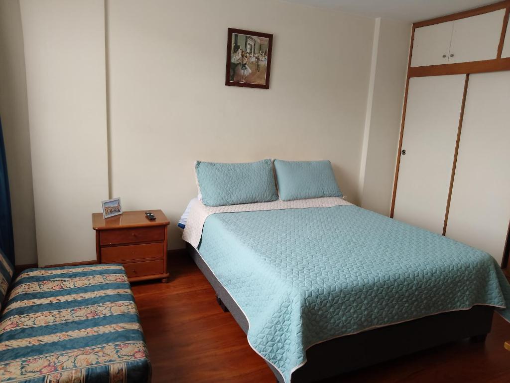 Postel nebo postele na pokoji v ubytování Alojate y Descansa