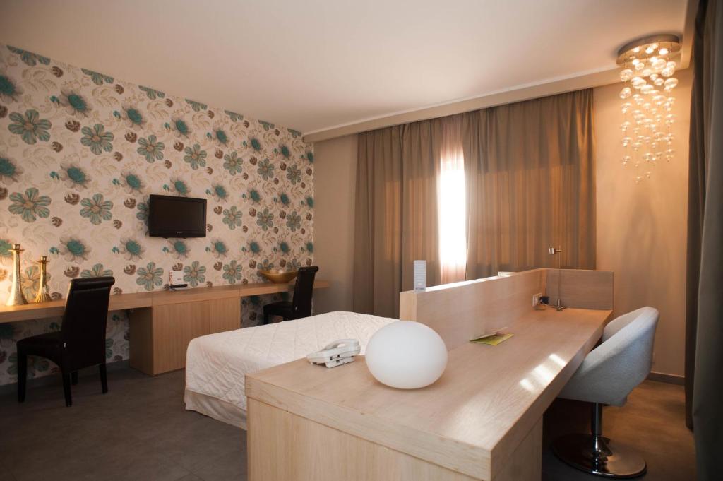TV a/nebo společenská místnost v ubytování FerroHotel