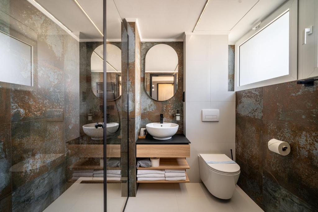 Koupelna v ubytování URBAN HOTEL