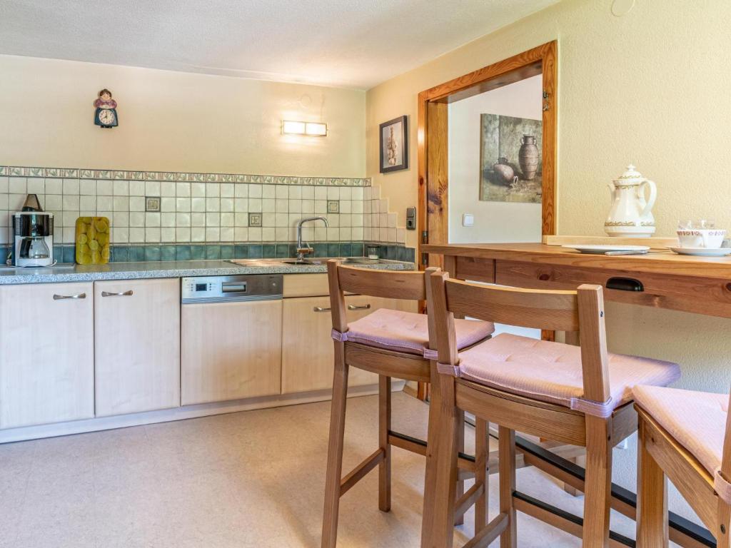 Kuchyňa alebo kuchynka v ubytovaní Hintermühltalhof