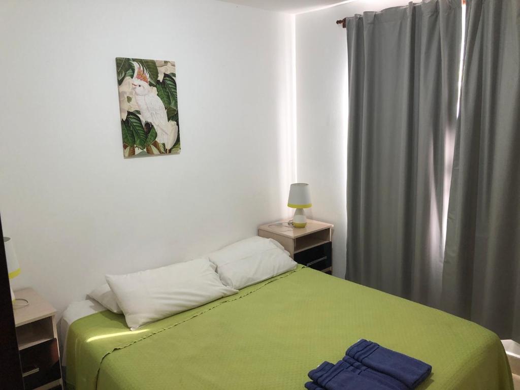 Postel nebo postele na pokoji v ubytování Casitas de Campo Wara kusi