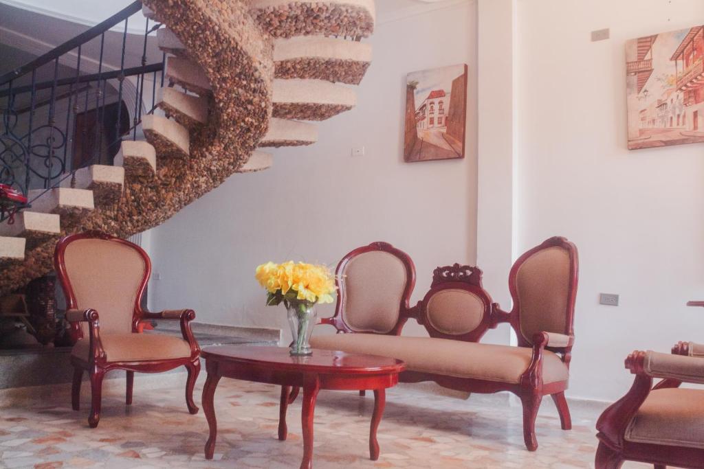 Zona de estar de HOSTAL CASA TIO POLI