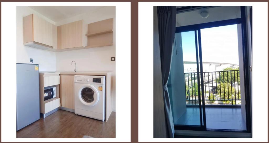 Kuchyň nebo kuchyňský kout v ubytování The 360 Tropicana condo BKK