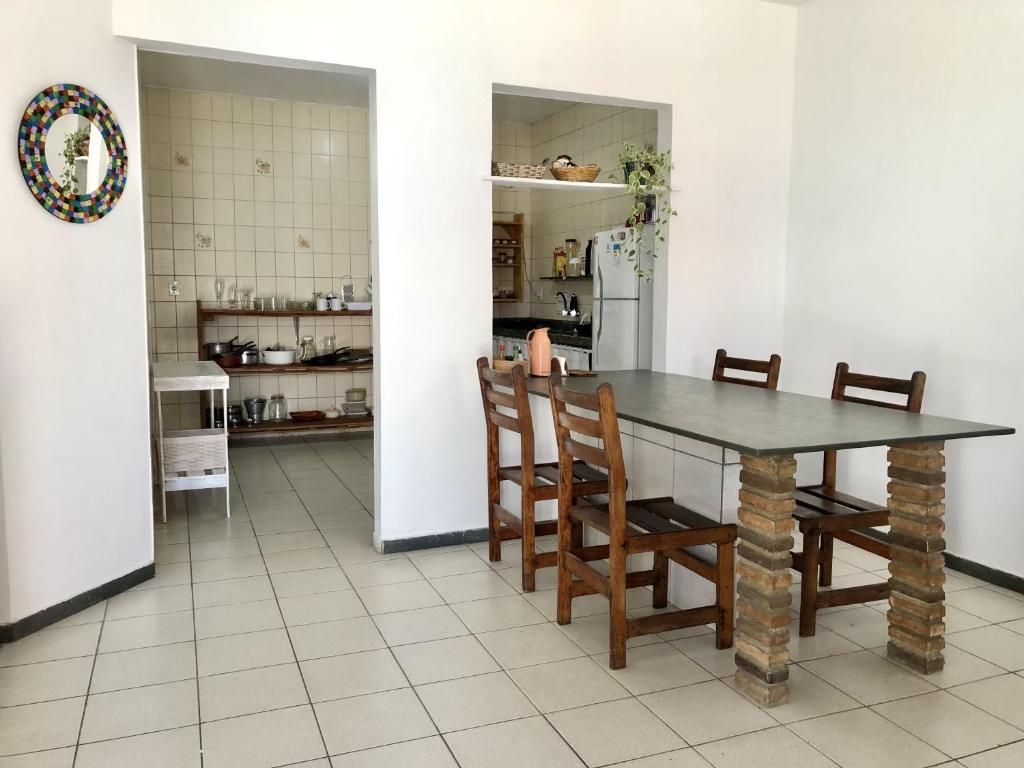 Kuchyň nebo kuchyňský kout v ubytování Odoyá Casa Hostel