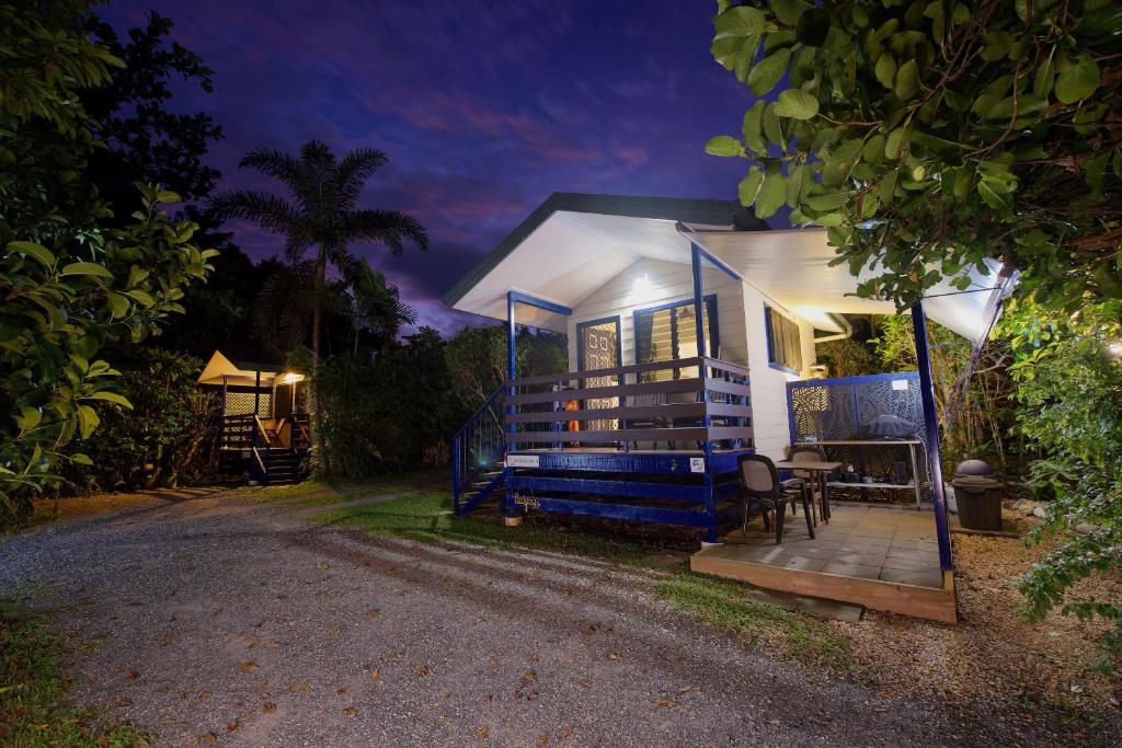 Zahrada ubytování Thornton Beach Bungalows Daintree