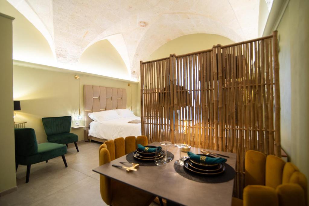 Posezení v ubytování Siramà Suite Deluxe