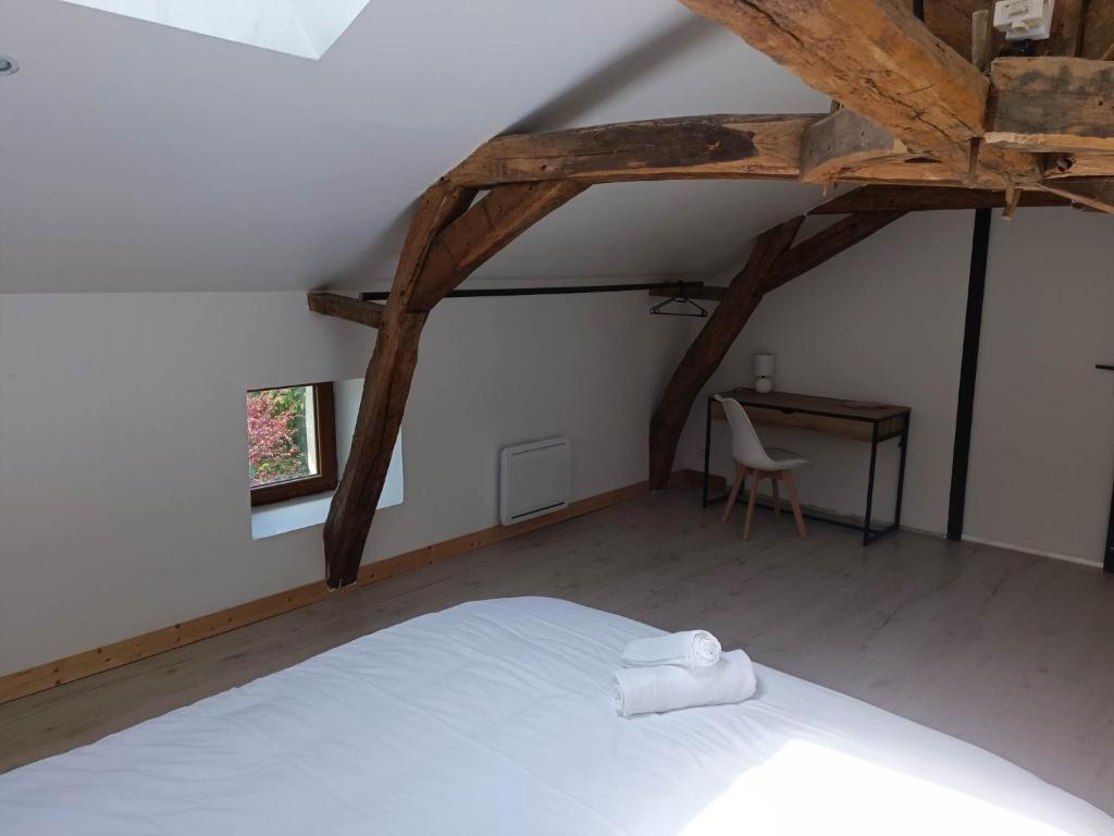 Postel nebo postele na pokoji v ubytování Le petit nid douillet