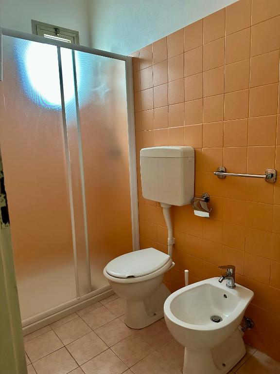 Koupelna v ubytování Hotel Enna Rimini
