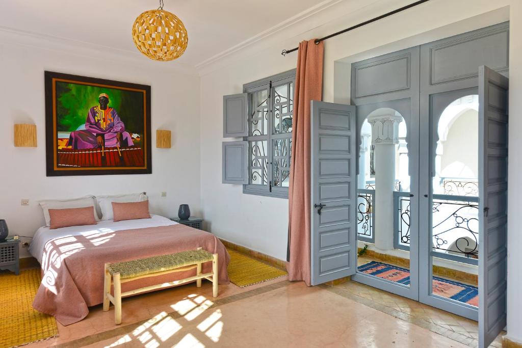 Villa Agora, Villa à la campagne proche Marrakech - Triple Room With Garden View