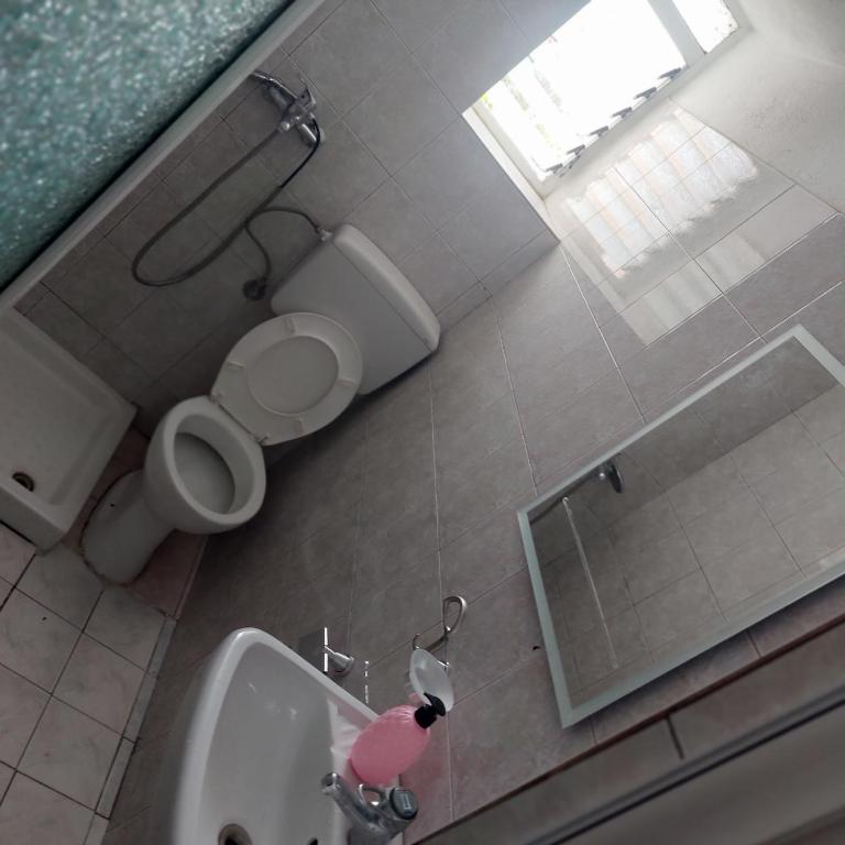 Koupelna v ubytování Hostel Casa Mia SR