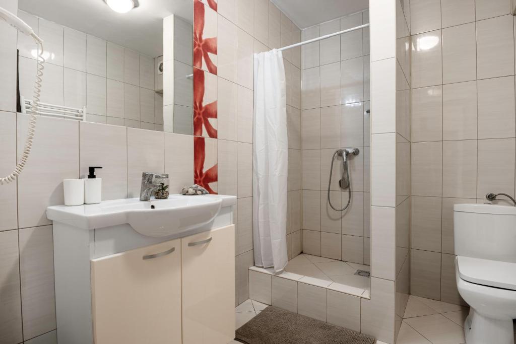 Koupelna v ubytování Hotel ENZO
