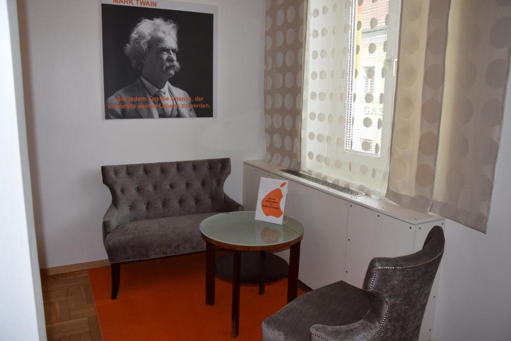 Posezení v ubytování Stadthotel Gürtler