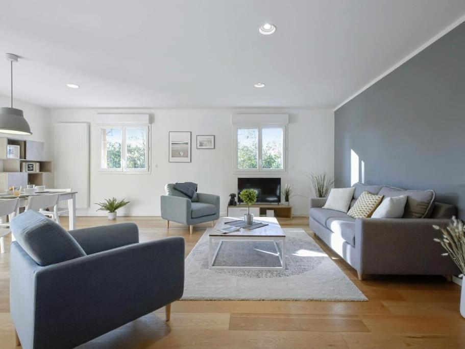Χώρος καθιστικού στο Nahia premium apartment with parking, by Hossegor Lake & ocean