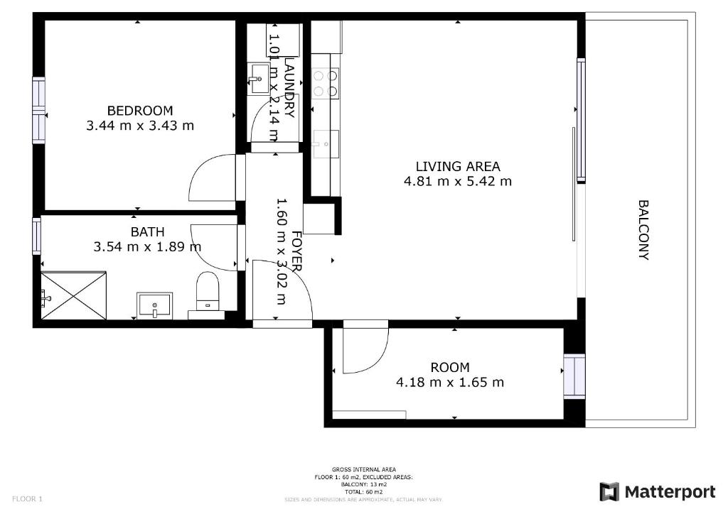 Půdorys ubytování Superbe appartement neuf et cosy