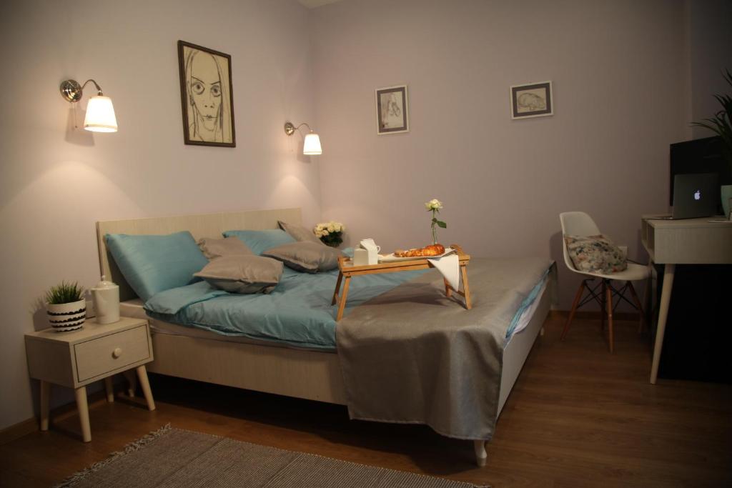 Postel nebo postele na pokoji v ubytování Bed&Breakfast kod Smilje