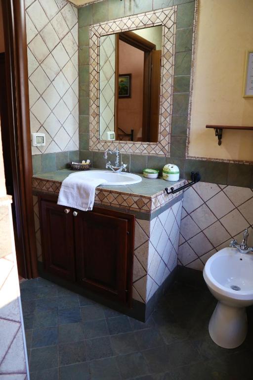 Koupelna v ubytování B&B Villa Giusy
