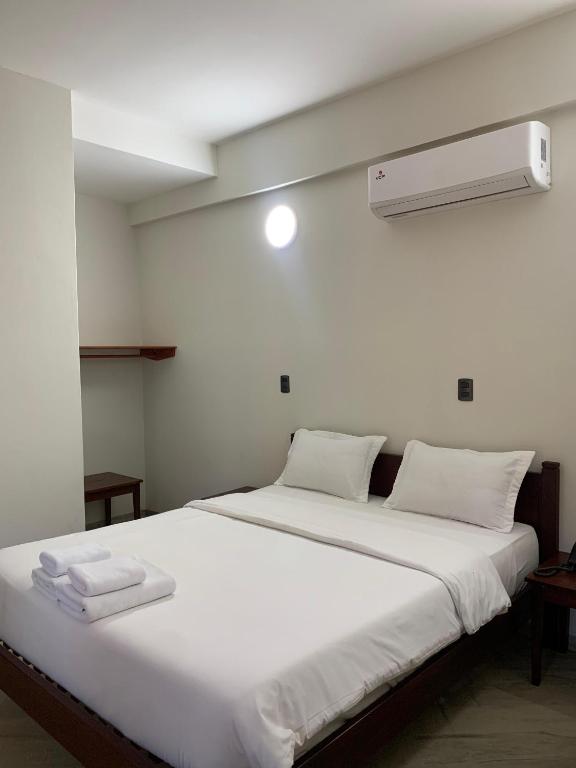 Postel nebo postele na pokoji v ubytování Hotel Il Castello