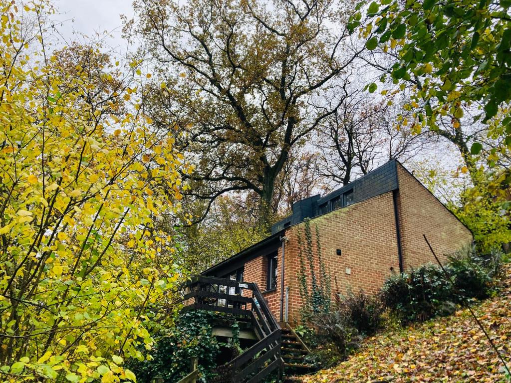 Een tuin van Woody Lodge - Duplex Nature Bonsoy Ardennes
