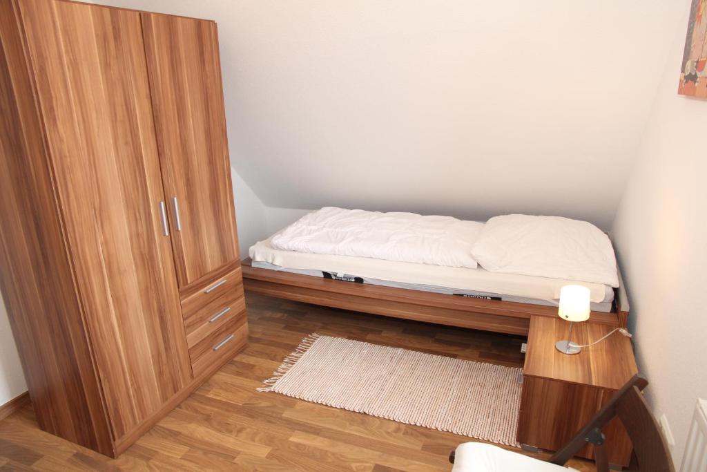 Postel nebo postele na pokoji v ubytování Hanna