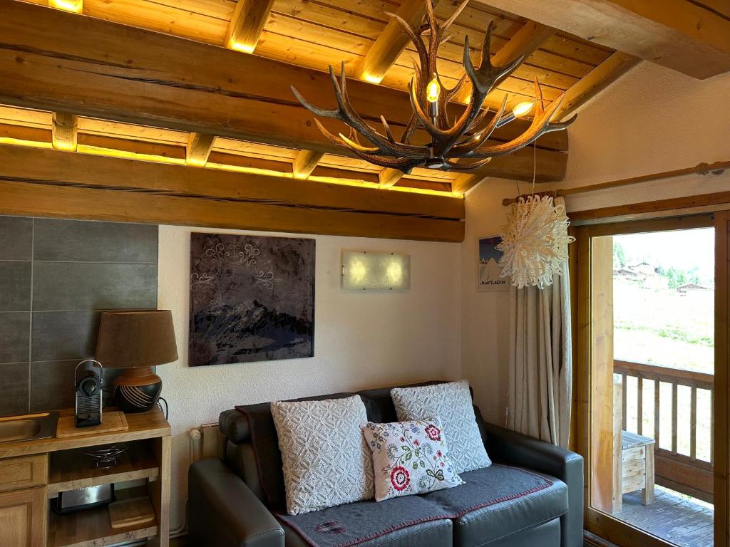 Posezení v ubytování Chalet Barmaz