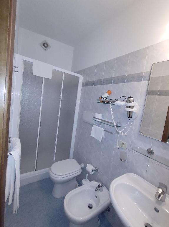 Koupelna v ubytování Monolocale Poggio