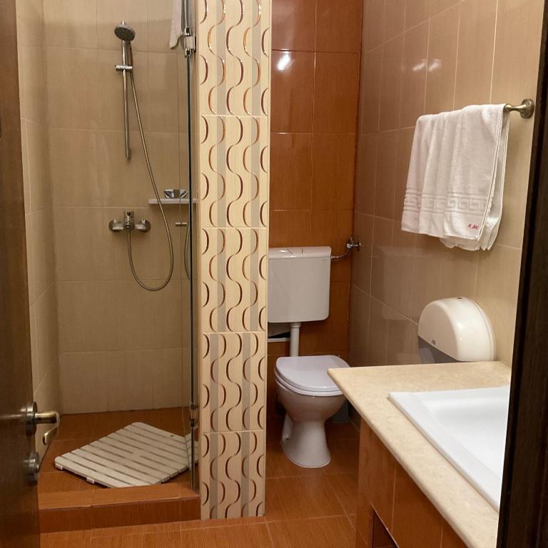 Koupelna v ubytování Hotel Ana