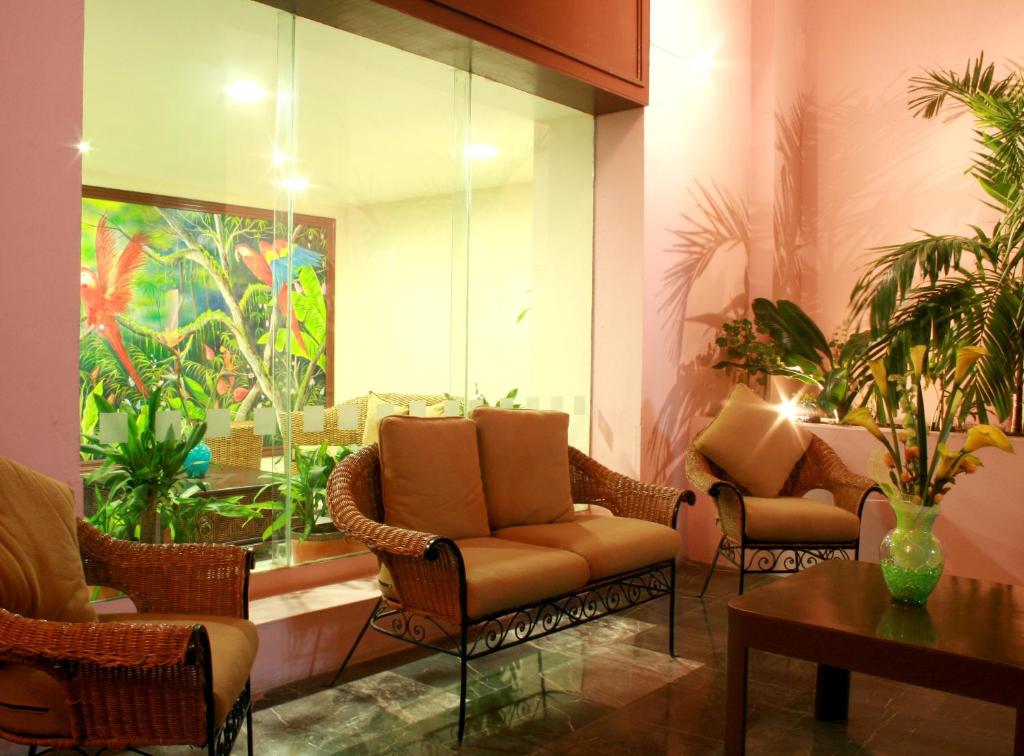 Posezení v ubytování Hotel Veracruz Centro Histórico