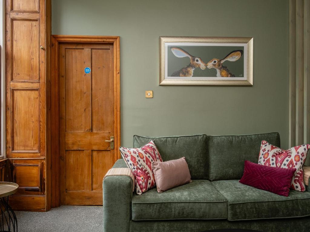 Et opholdsområde på Watermouth Castle, Bassett Apartment