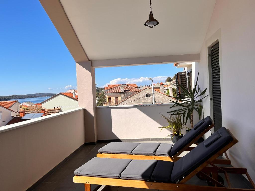 Balkón alebo terasa v ubytovaní Apartment Oscar